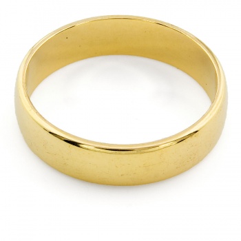 18ct Gold Wedding Ring Size M